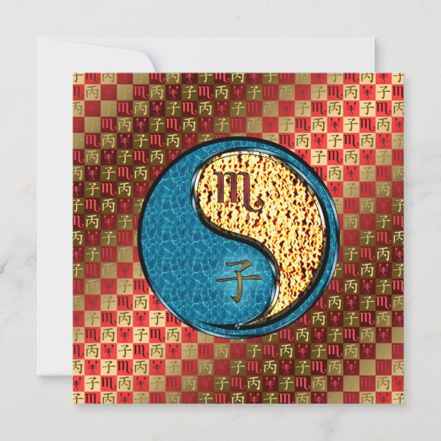 Cartão Scorpio & Fire Rat (Frente)