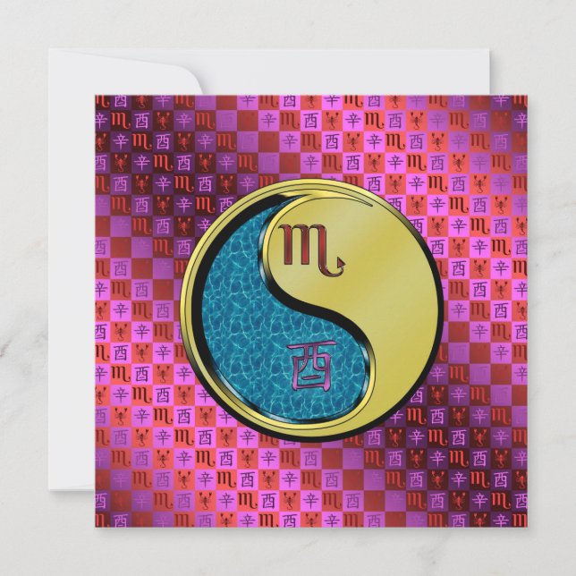 Cartão Scorpio & Metal Rooster (Frente)