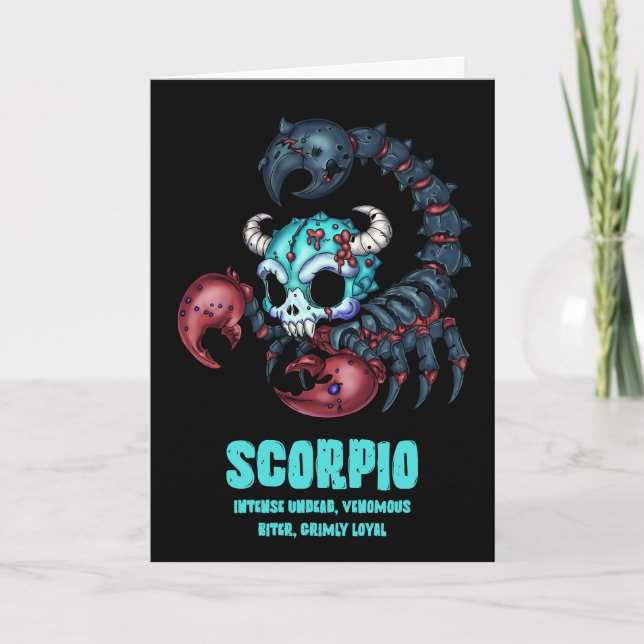 Cartão Scorpio Zombie (Frente)