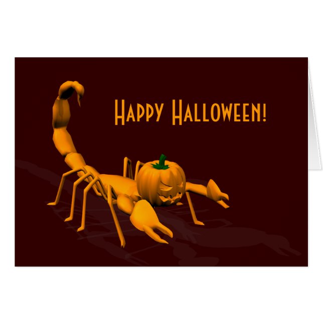 Cartão Scorpion Laranja (Frente Horizontal)