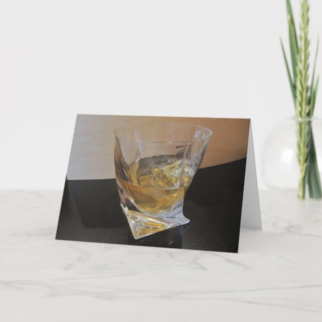 Cartão Scotch on the Rocks Note Card (Frente)