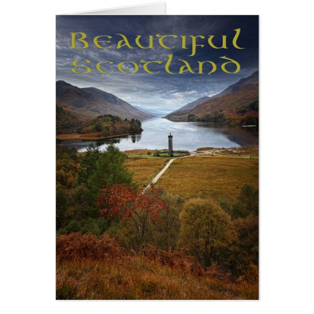 Cartão Scotland bonito (Frente)