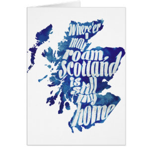 Cartão Scotland é minha casa