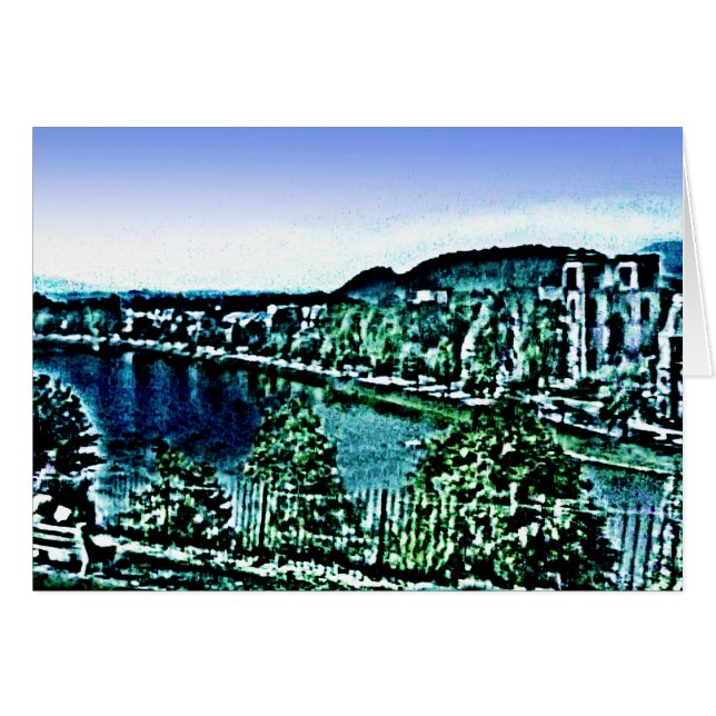 Cartão Scotland Inverness Building jGibney O Museu Zaz (Frente Horizontal)