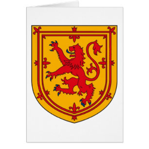 Cartão Scotland Lion Rampant Shield