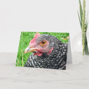 Cartão Scots Grey Hen - Poultry Greeting Card