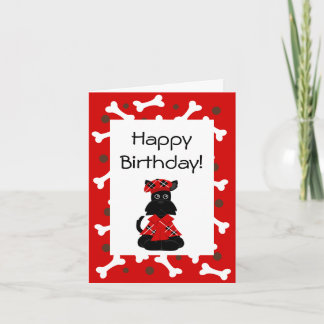 Cartão Scottie Birthday Card
