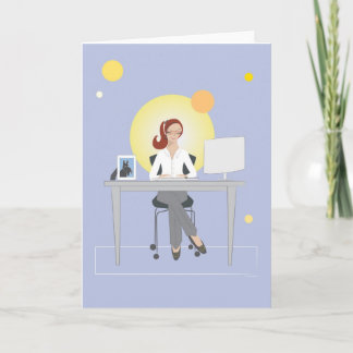 Cartão Scottie Gal Working - Greeting Card