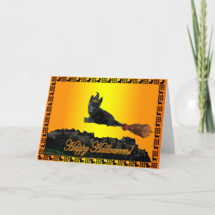 Cartão Scottie o Dia das Bruxas