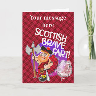 Cartão Scottish Bravefart
