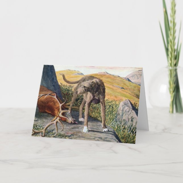 Cartão Scottish Deerhound Notecard (Frente)