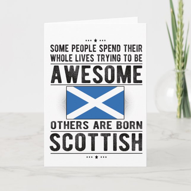 Cartão Scottish Flag Heritage Scottish Roots (Frente)