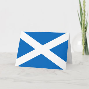 Cartão Scottish Flag of Scotland Santo Andrew's Cross