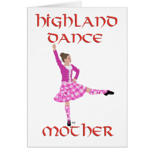 Cartão Scottish Highland Dance Mãe