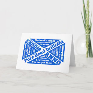 Cartão Scottish slang and phrases