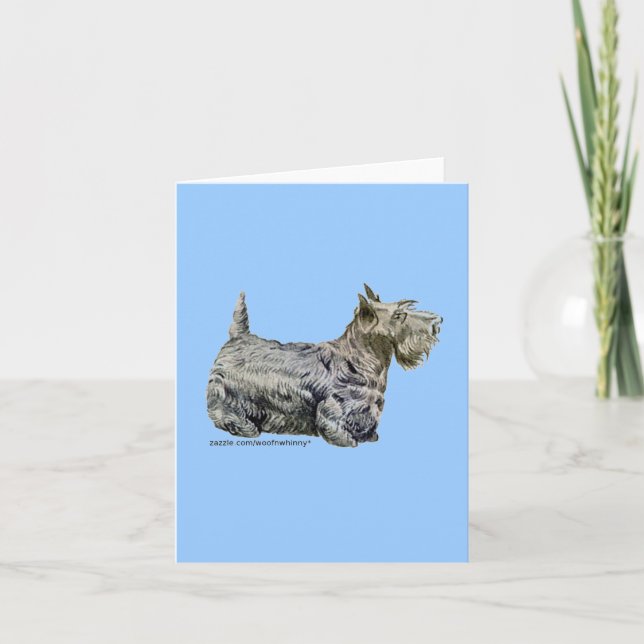 Cartão Scottish Terrier (Frente)