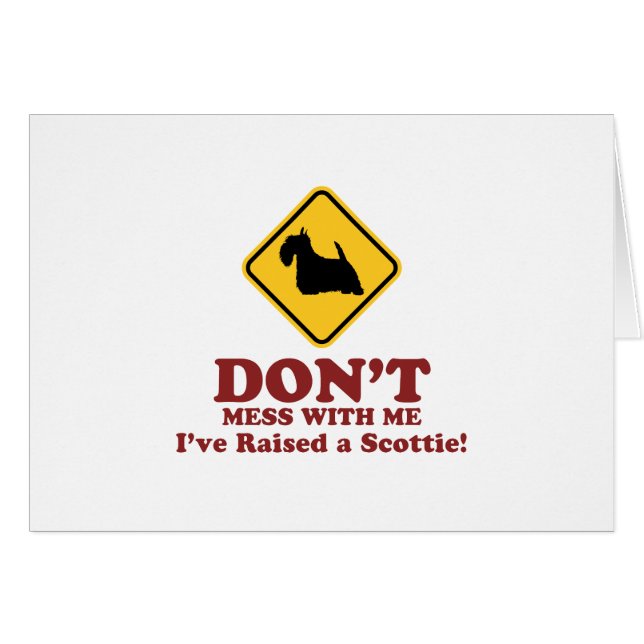 Cartão Scottish Terrier (Frente Horizontal)