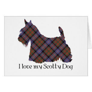 Cartão Scottish Terrier Cochran Tartan