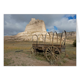 Cartão Scott's Bluff no atual Nebraska