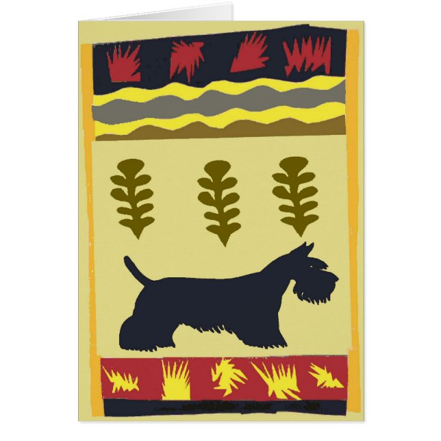 Cartão Scotty Mountain Dog (Frente)