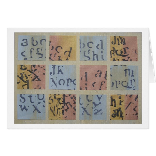 Cartão Scrabbling (Frente Horizontal)