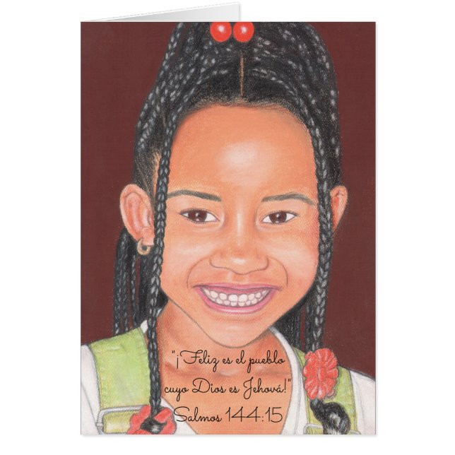 Cartão Scripture~Spanish feliz (Frente)