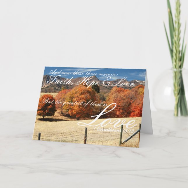 Cartão Scriptured Utah Landscape Greeting Card (Frente)