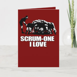Cartão Scrum One Eu Amo Rugby Dia dos Namorados