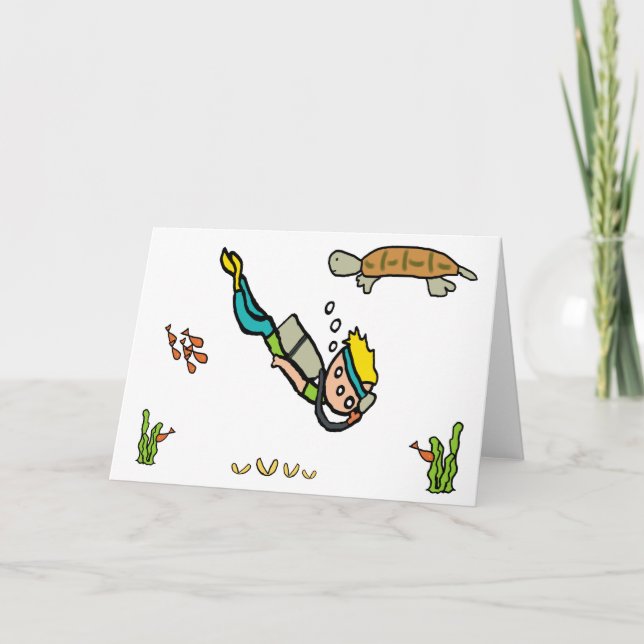 Cartão Scuba Diving (Frente)