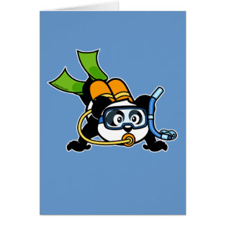 Cartão Scuba Panda
