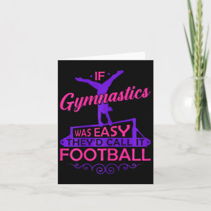 Cartão Se A ginástica Era Fácil, Chamam-Na De Futebol