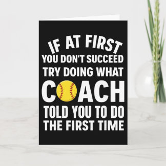 Cartão Se à primeira você não conseguir, tente fazer o qu