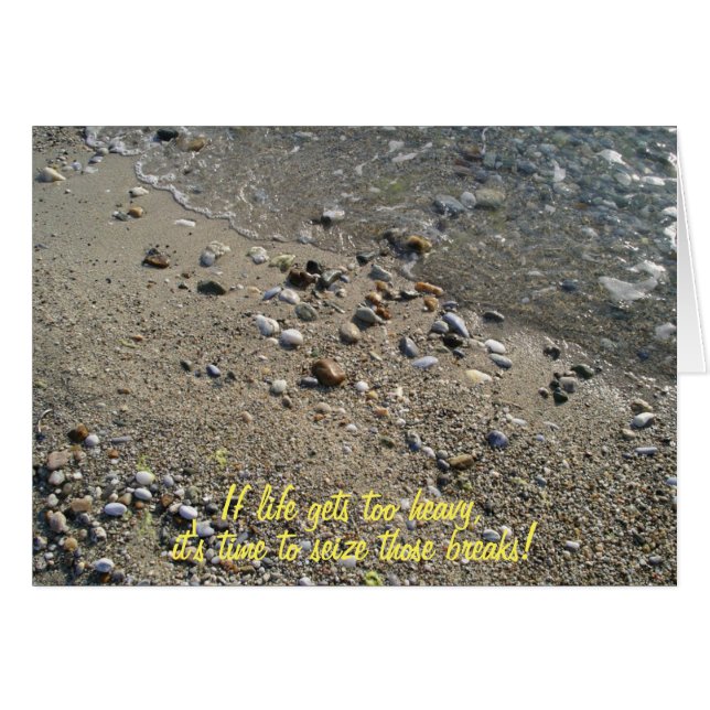 Cartão Se a vida ficar com uma placa Inspiracional muito  (Frente Horizontal)