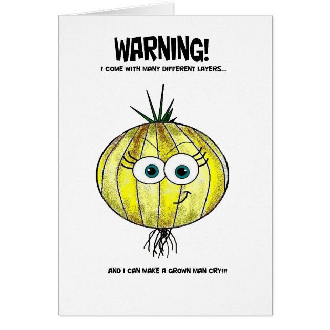 Cartão Se as cebolas eram mulheres (Frente)