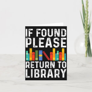 Cartão Se Encontrado, Por Favor Devolver à Biblioteca Pre