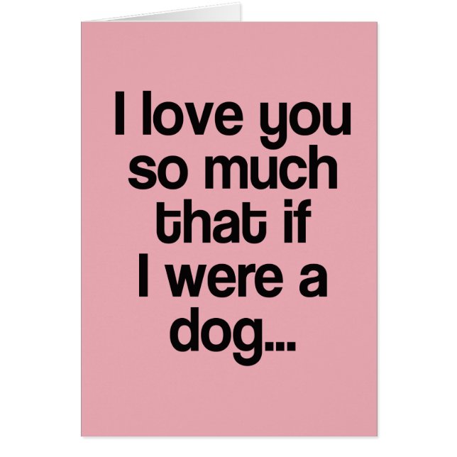 Cartão Se eu era um cão (Frente)