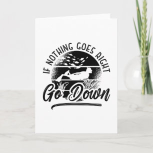 Cartão Se nada acontecer, abaixe o Freediving