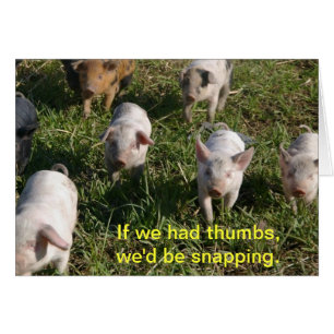 Cartão Se nós tivemos os polegares