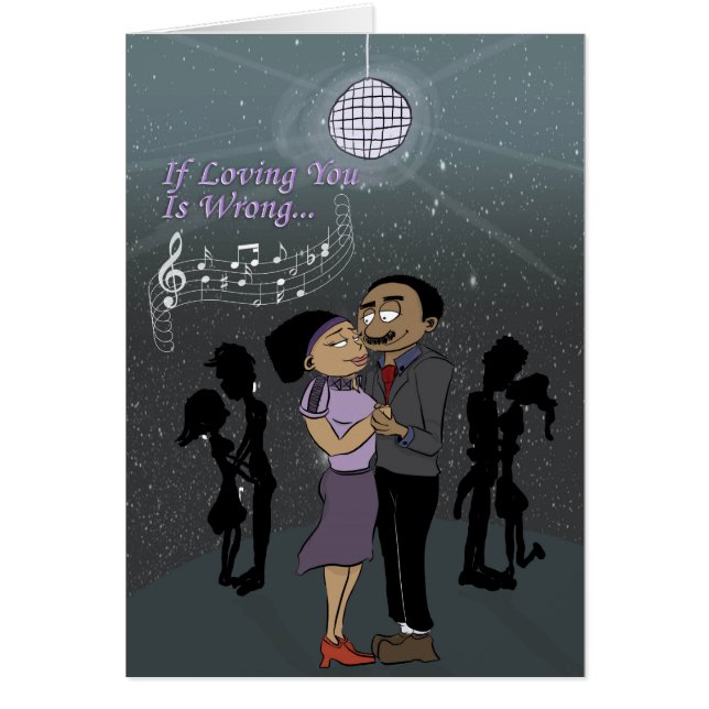 Cartão Se o amar é errado (Frente)