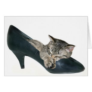 Cartão Se o calçado ajustado