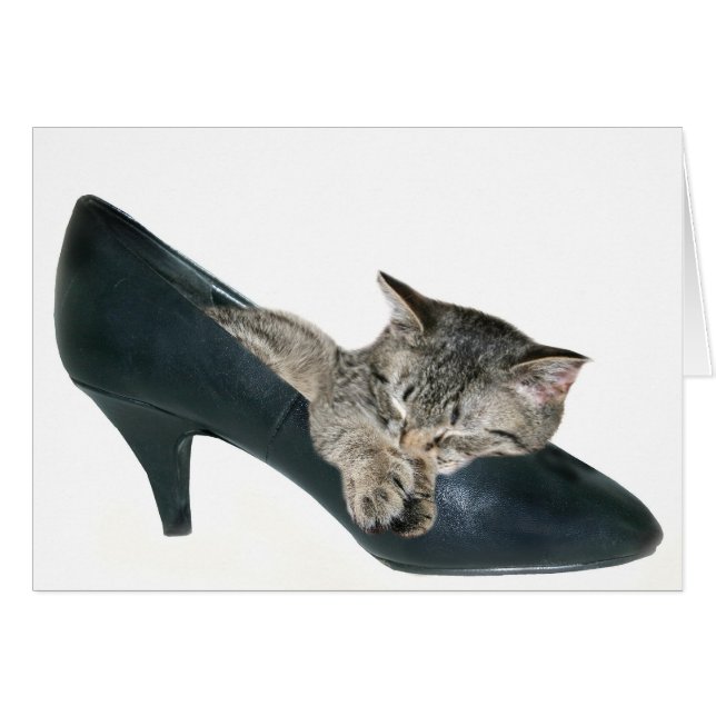 Cartão Se o calçado ajustado (Frente Horizontal)