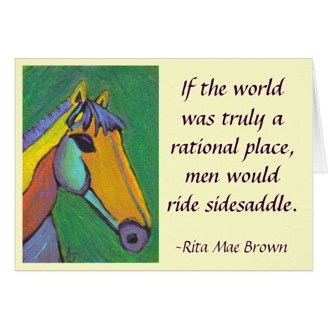 Cartão Se o mundo era verdadeiramente um racional (Frente Horizontal)