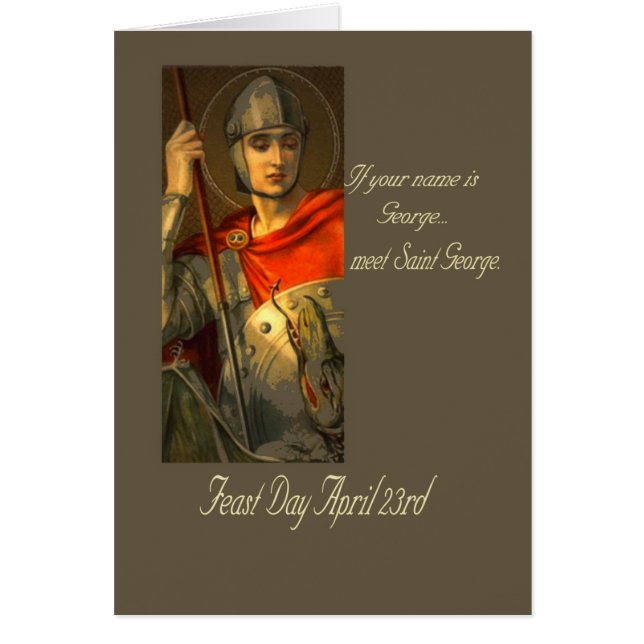 Cartão Se seu nome é George (Frente)