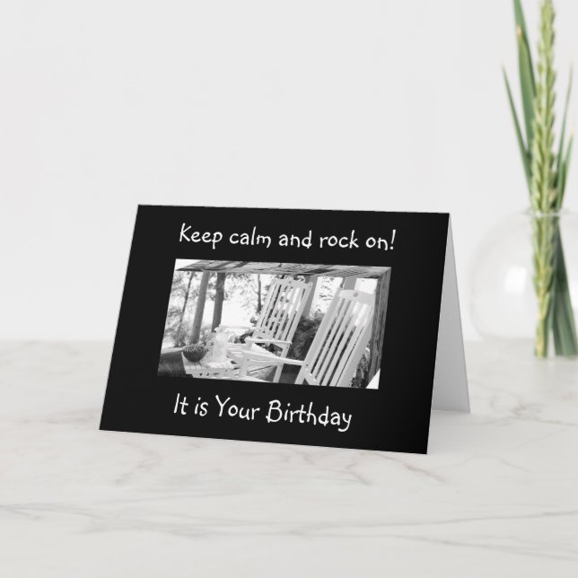 CARTÃO SE U ROCK OU ROCK E ROLL=ANIVERSÁRIO DESEJA (Frente)