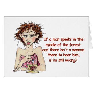 Cartão Se um homem fala