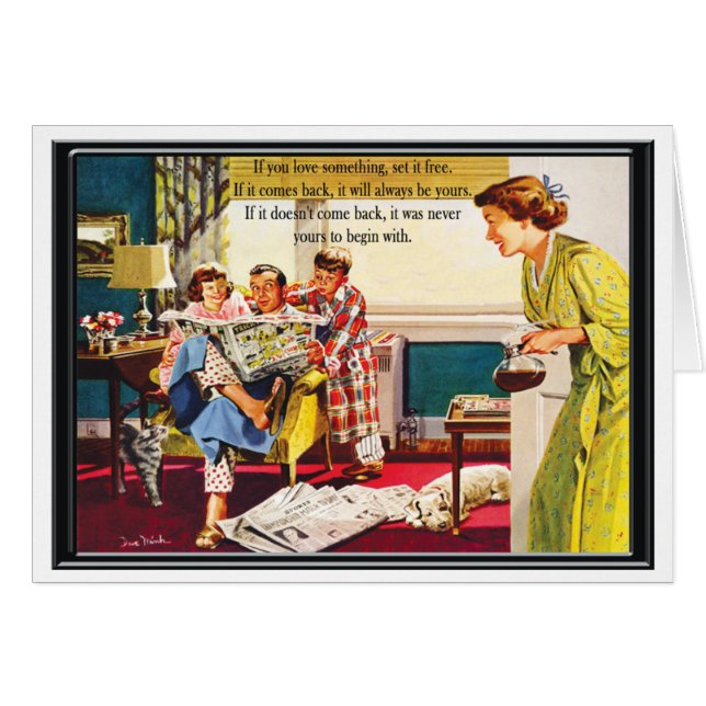 Cartão Se Você Ama Alguma Coisa, Liberte-A... (Frente Horizontal)