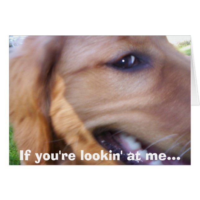 Cartão Se você está me olhando... (Frente Horizontal)