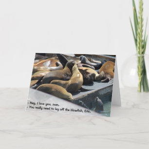 Cartão Sea Lion Wisdom Blowfish