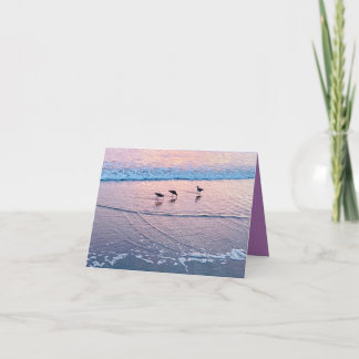 Cartão Seabirds at Twilight