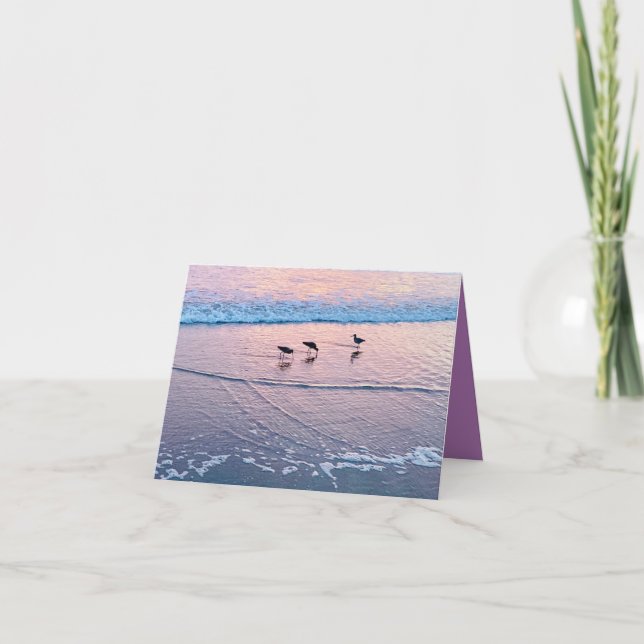 Cartão Seabirds at Twilight (Frente)